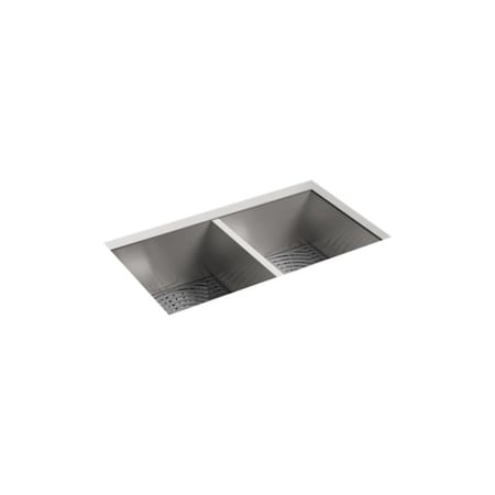 STERLING Under-Mount Dbl-Equal Kitchen Sink W/ Accessories, 32"18-5/16"9-5/16" 20024-PC-NA